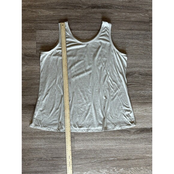 Time and Tru Womens Sz XL 16 - 18 Soft Tank Top Brown Stone Lightweight Shirt - Picture 1 of 3